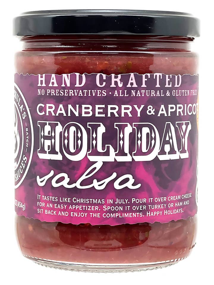 Cranberry & Apricot Holiday Salsa for wholesale by Hot Wachula's