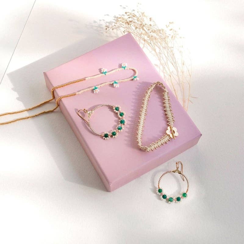 La Petite Épicerie - Wholesale DIY Jewelry - Kids - MKMI kit - My rock pearl jewelry - Green4