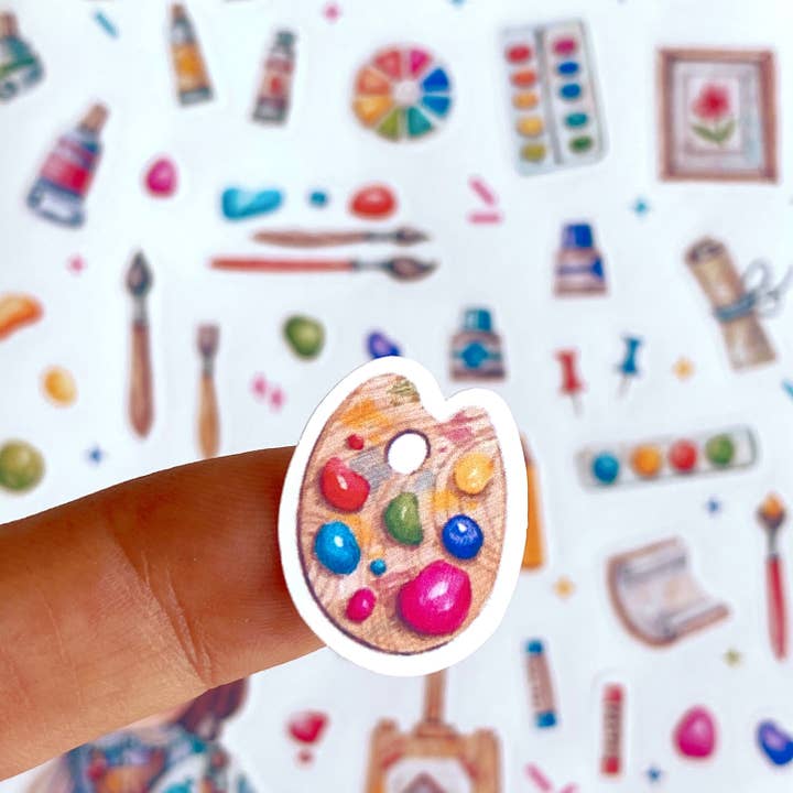 Art Tales Studio - Wholesale Sticker - Artist Sticker Sheet, Art Stickers, Planner Stickers, Bullet Journal Stickers, Painting Stickers, Drawing Stickers, Bujo Stickers, Painter2