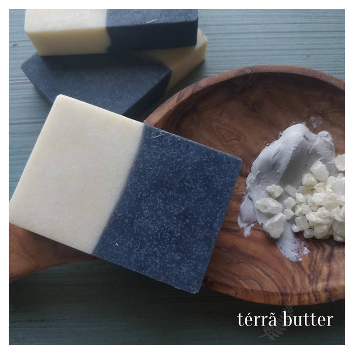 Peppermint & tea tree spa bar (body soap) for wholesale by Terra Butter