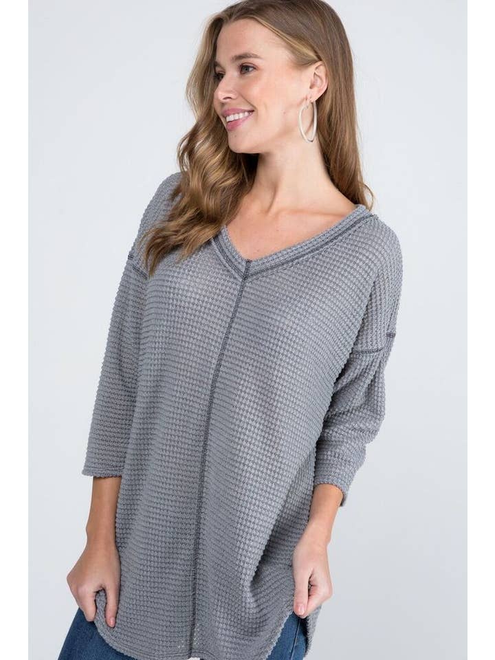 Bloomero - Vente Tunique – femme - TUNIQUE DE STYLE DÉCONTRACTÉ PIED DE POULE