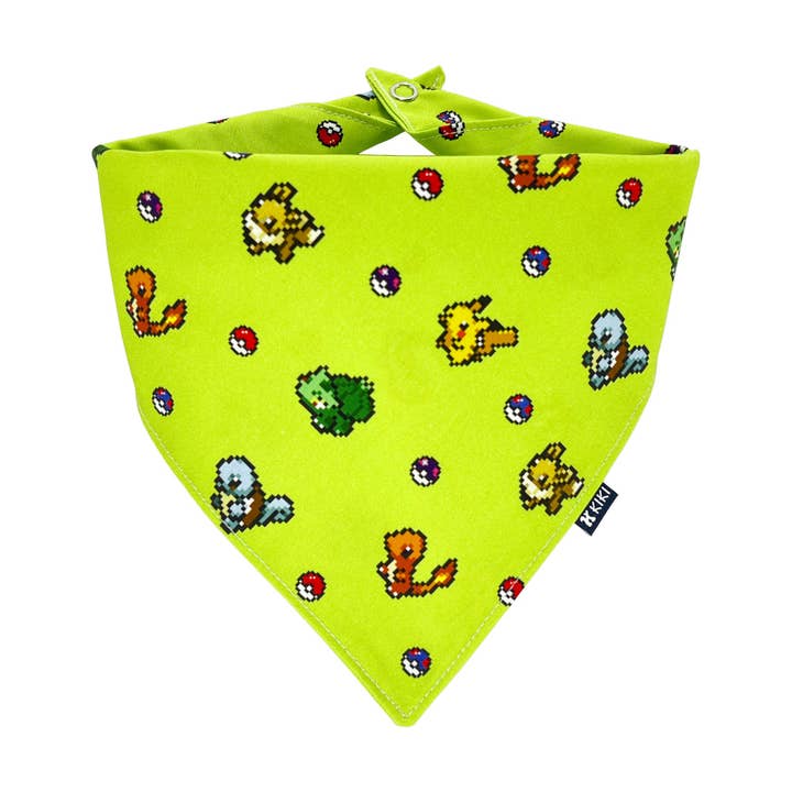 Pokémon Green Dog & Cat Bandana for wholesale by KIKI Japan