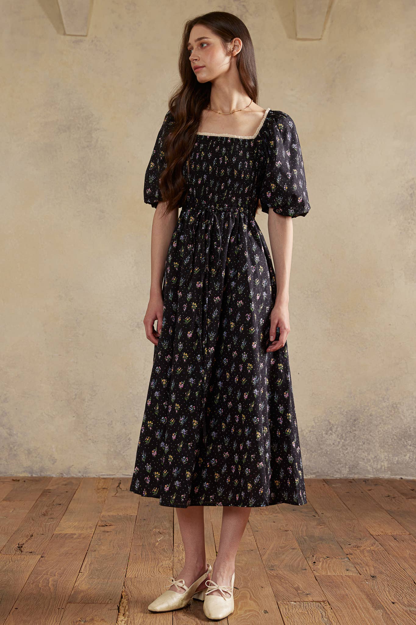 ROSIE POSIE - Wholesale Dress - Women's - RP2987 - Twilight Posy Smocked Dress7