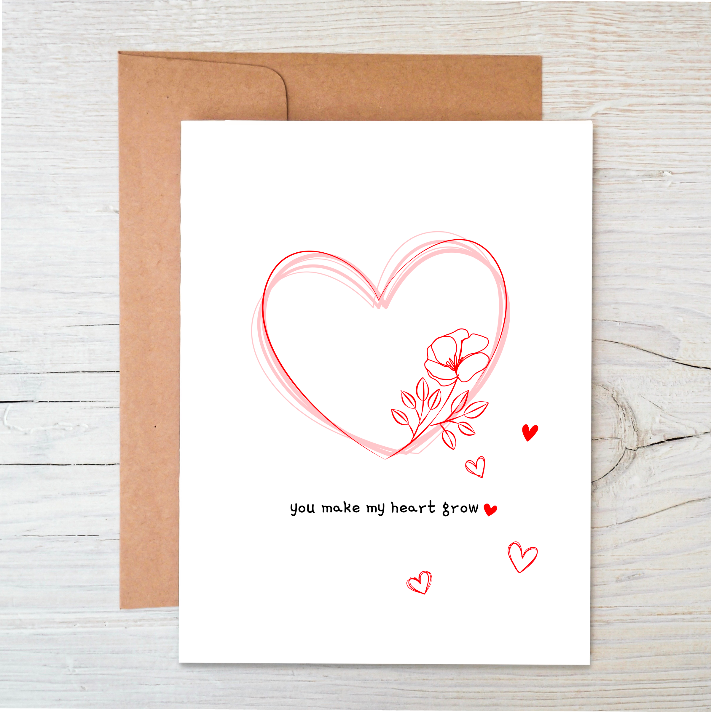 The Raven’s Edge Studio - Wholesale Valentine's Day Card - Plantable Love Card | Eco Valentine Card | Heart Grow | LH40