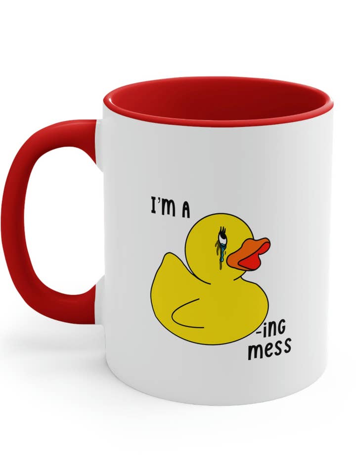 Ducking Mess Kaffemugg, 11oz för wholesale av Messterpieces