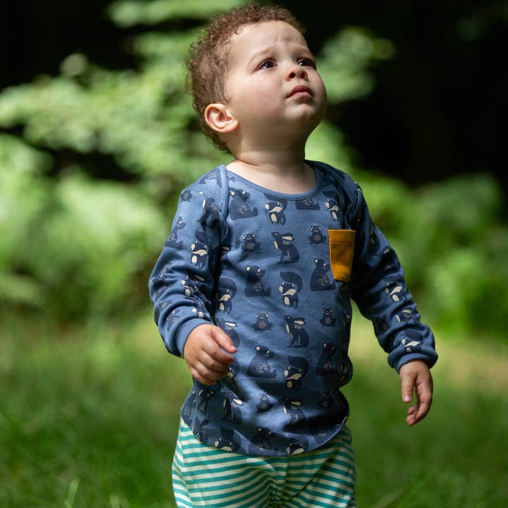 Midnight Animals Organic T-Shirt & Jogger Playset for wholesale by Little Green Radicals