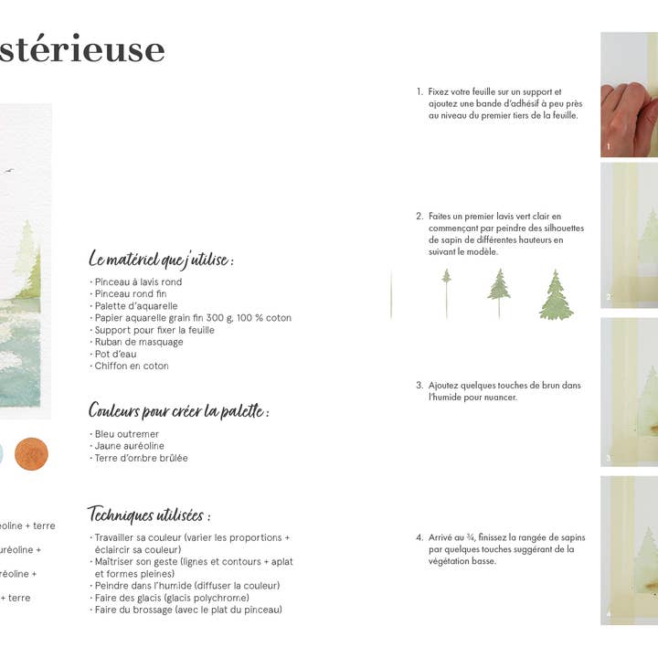 Un Dimanche Après-Midi - Wholesale Arts & Entertainment Book - Watercolor, the basics - All the techniques step by step3