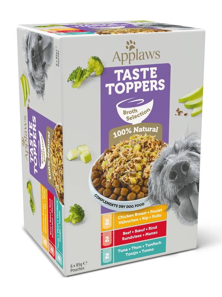 Applaws TASTE TOPPERS pour chiens en bouillon 85 g pour la vente par Finest Petfoods