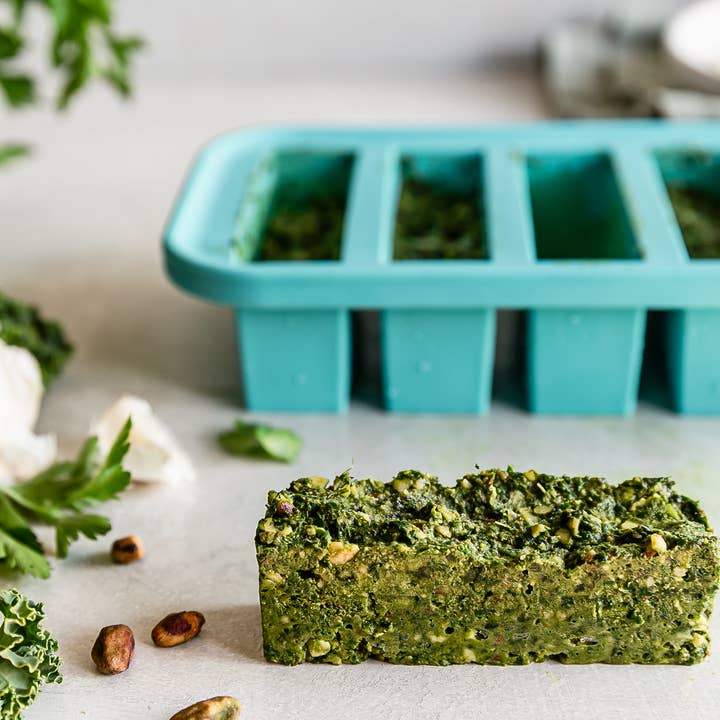 Souper Cubes - Vendita all'ingrosso Contenitori per alimenti - Vassoio di congelamento in silicone da 1/2 tazza4