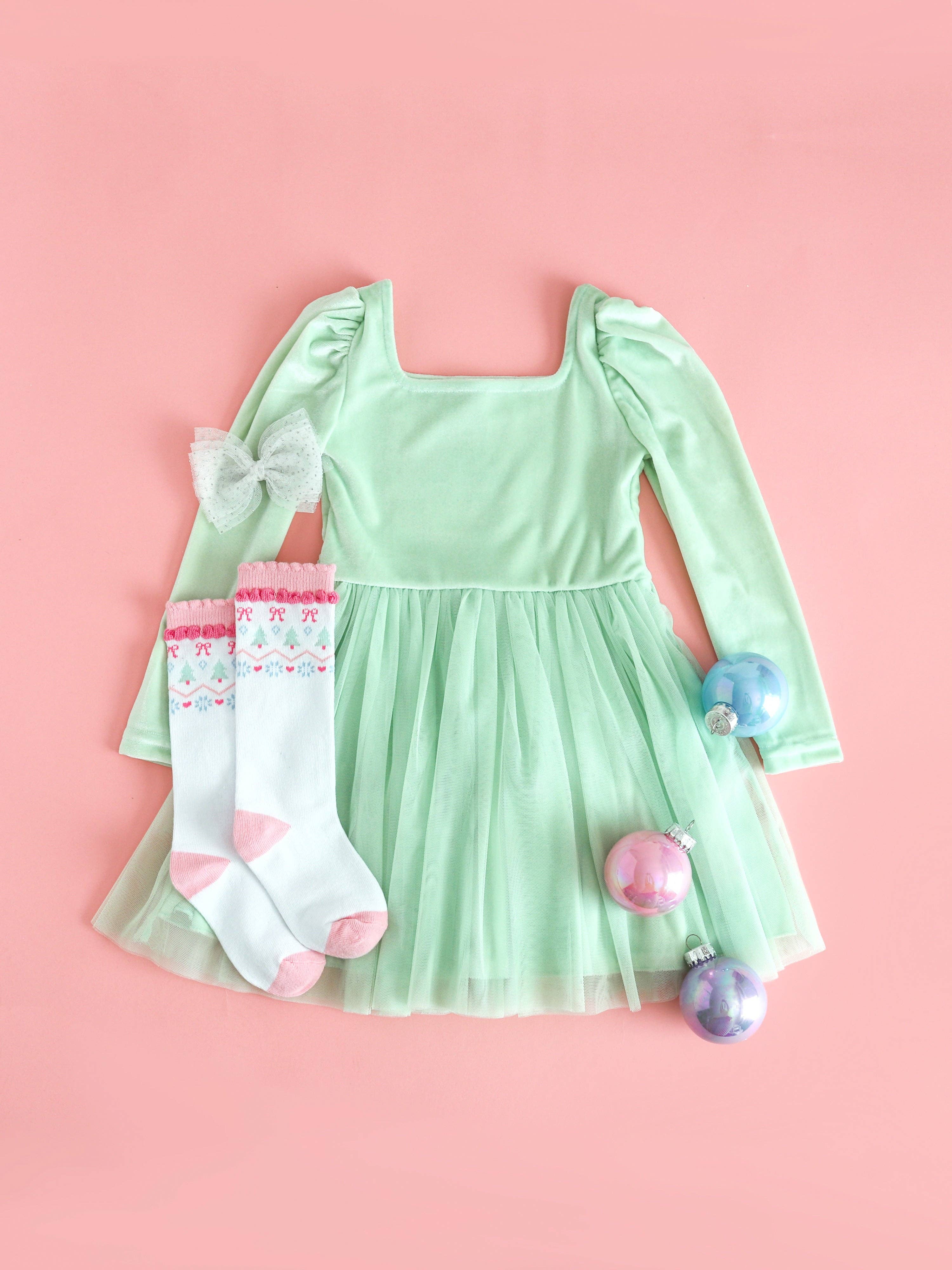 Little Stocking Co. – Großhandel Socken – Kind & Baby – Weiße Fair Isle Kniestrümpfe4