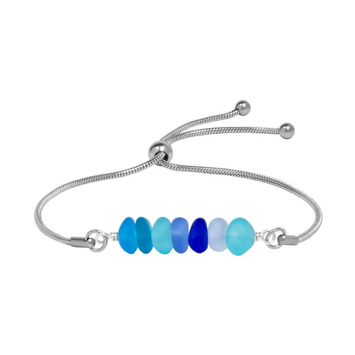 BEACH GLASS ADJUSTABLE BRACELET for wholesale by Butler Hill