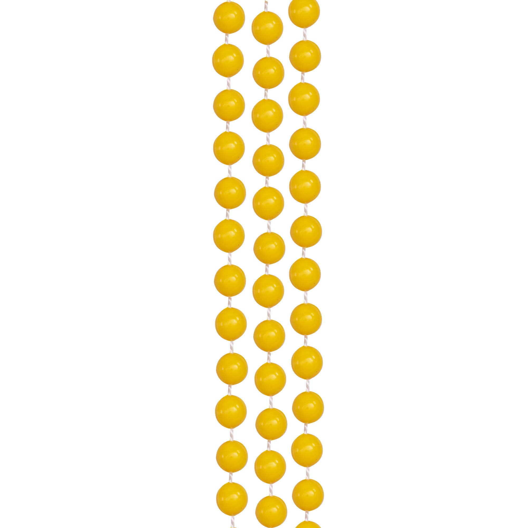 Windy City Novelties - Wholesale Party Favor - Yellow Bead 7mm Bead 33" Necklaces 2