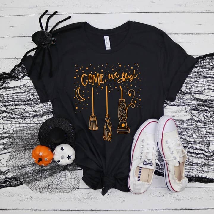 Come We Fly Shirt, Halloween Shirt, Witch Sisters Shirt, Hal for wholesale by Alaridesign