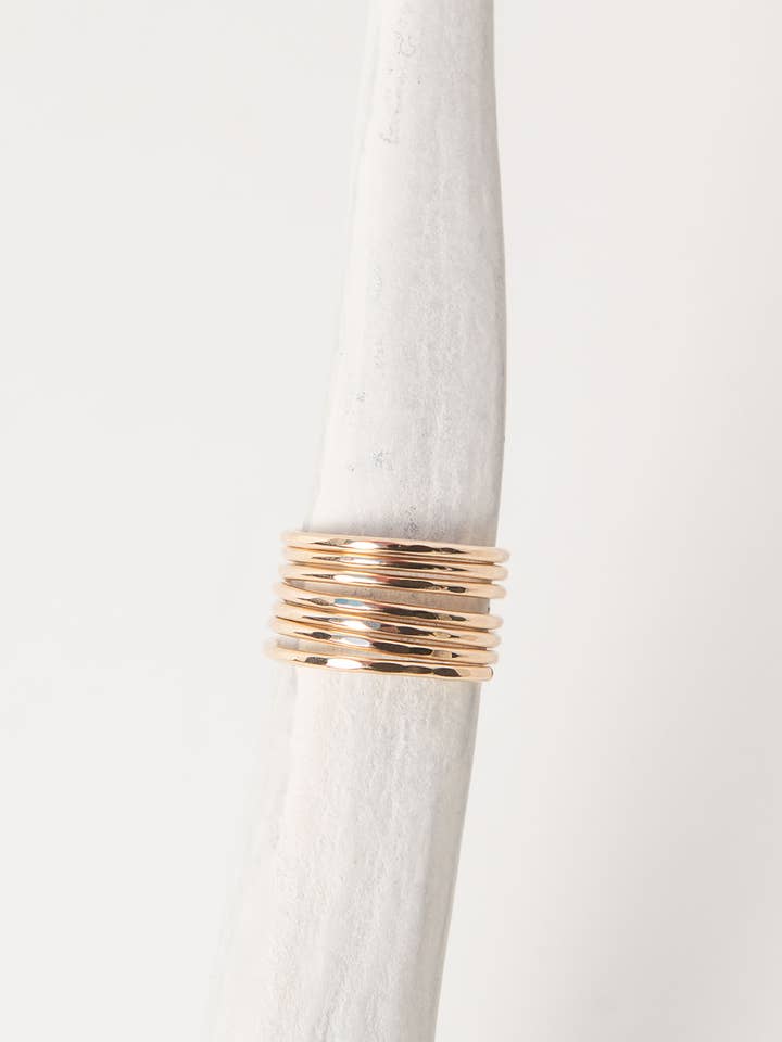 Anello a Spirale | Placcato Oro per la vendita all'ingrosso da parte di Clovis Jewelry