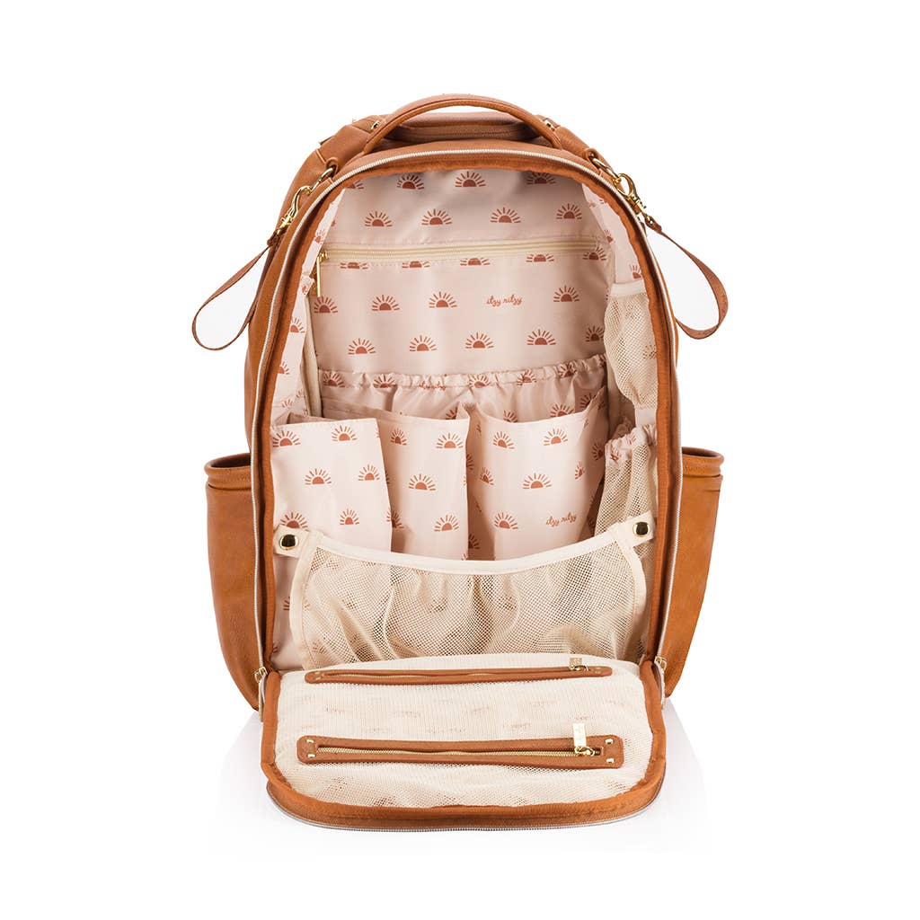 Itzy Ritzy - Wholesale Diaper Bag - Baby - Cognac Boss Plus™ Backpack Diaper Bag5