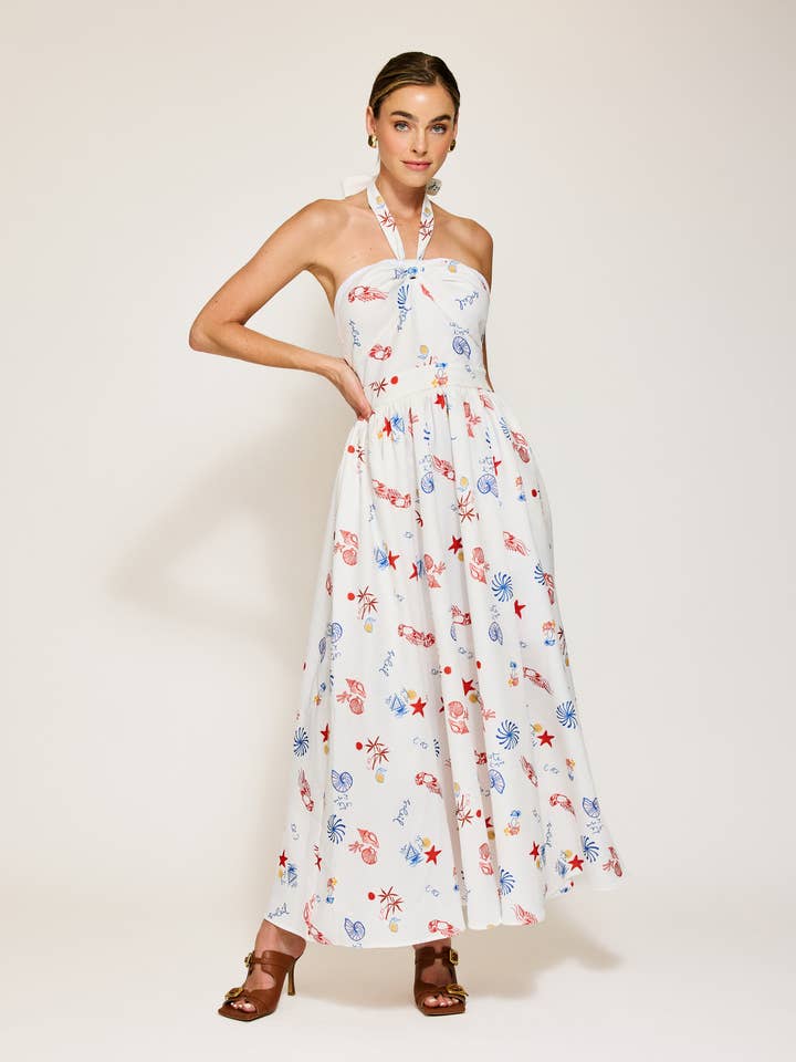 ROBE MIDI REETA pour la vente par Line & Dot