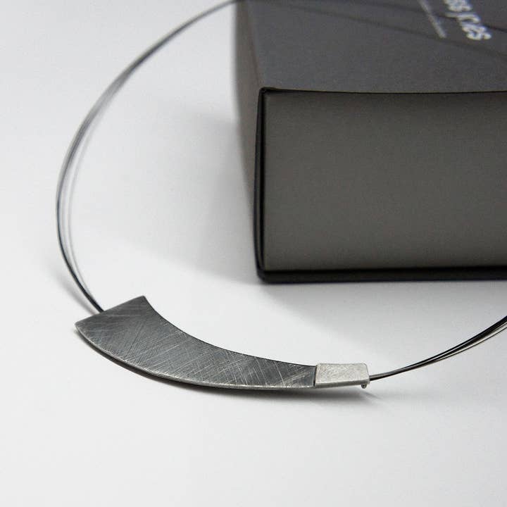 Colgante De Plata Oxidada De La Colección Katana (Co1021X) para venta al por mayor de Tass Joies España