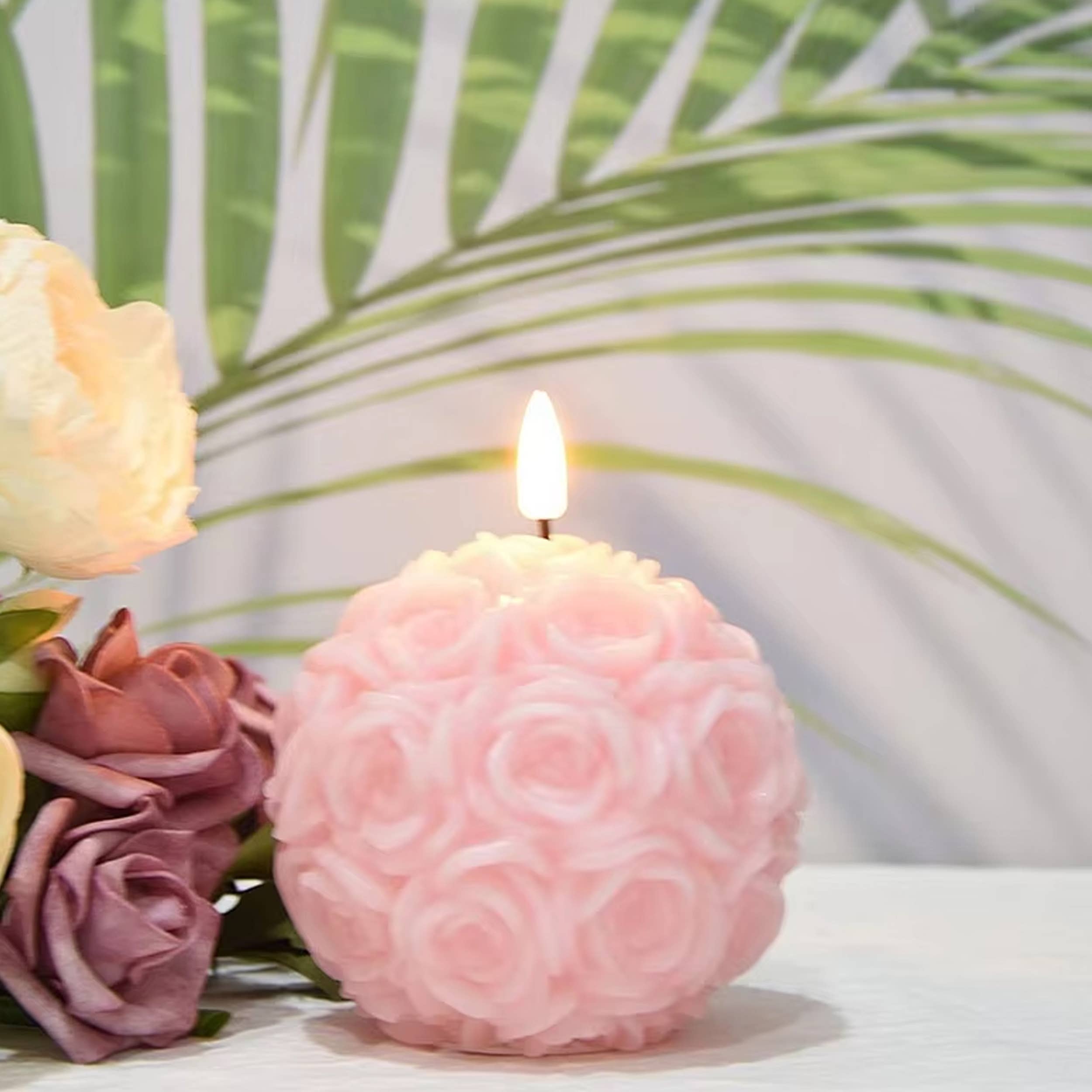 La Bella Monte - Wholesale Craft Supplies - Creative 3D Rose Ball Candle Mold For Holiday Décor2
