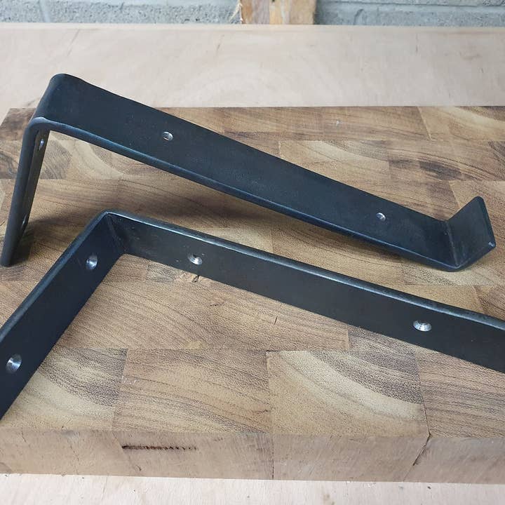 Ashwood Forge – Prateleira de parede por atacado – suportes de prateleira de metal rústico