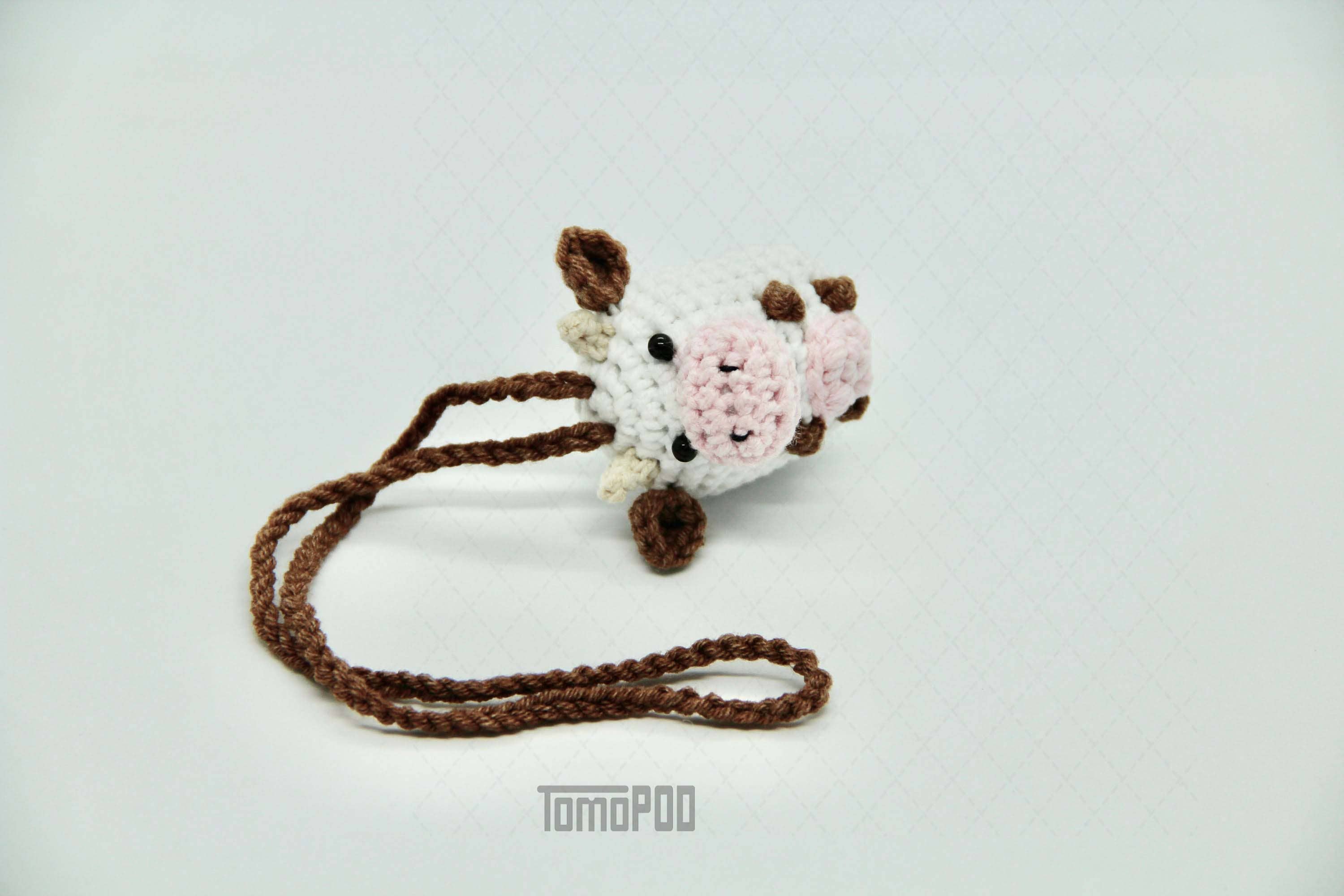 TOMOPOD LLC - Wholesale Car Decorative Charm - Unisex - Crochet Cow Car Mirror Hanging Accessories, New Car Gift7