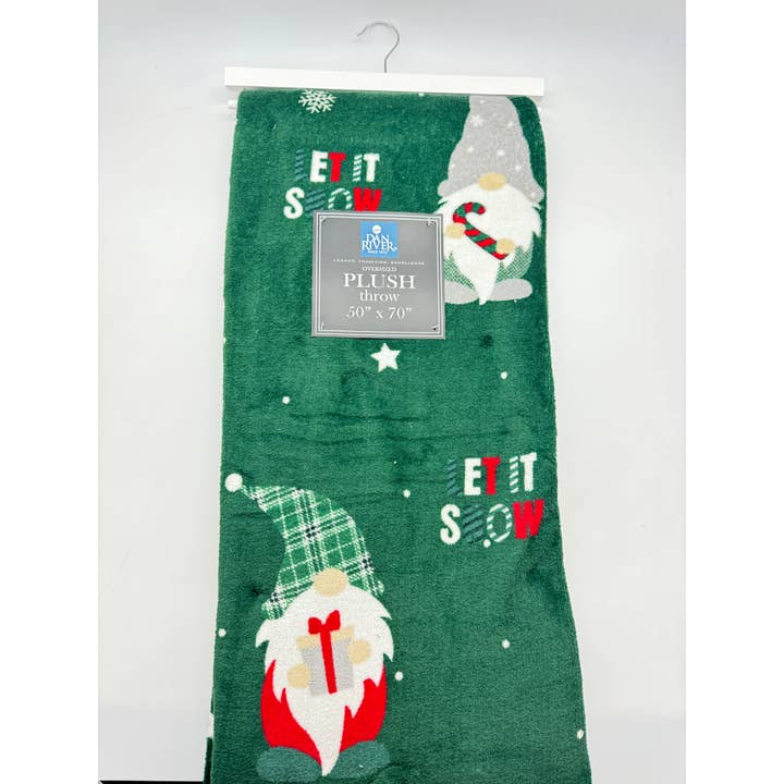 Bed Bath Fashions - Wholesale Throw Blanket - Dan River Christmas Flannel Fleece Plush Throw Blanket