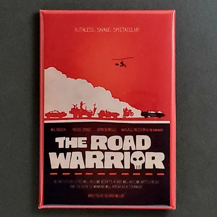 Ba Ba Buttons – Engroshandel Magnet – MAD MAX, ROAD WARRIOR Film Magnet, Knap, Engros, Parti, DVD, VHS