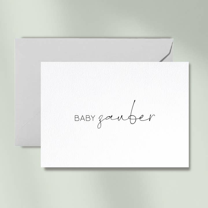 Babyzauber | cartão com envelope por atacado de Debblschebbl Design Studio
