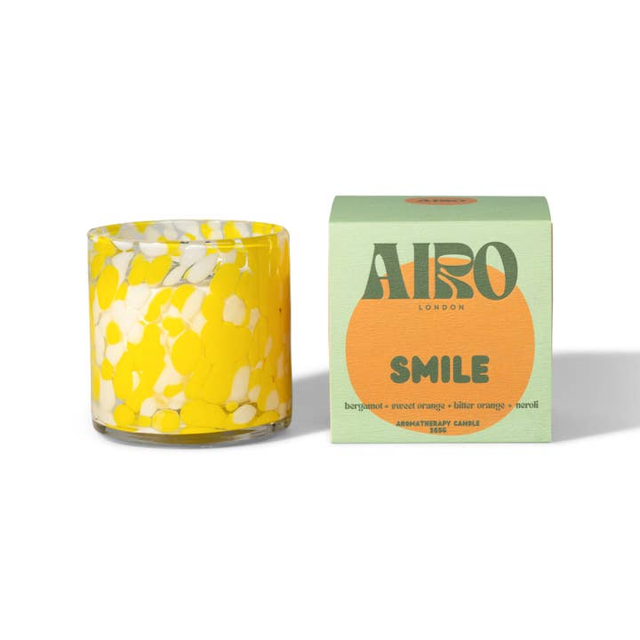 SMILE: The Happiness Candle for wholesale by AIRO aromatherapy