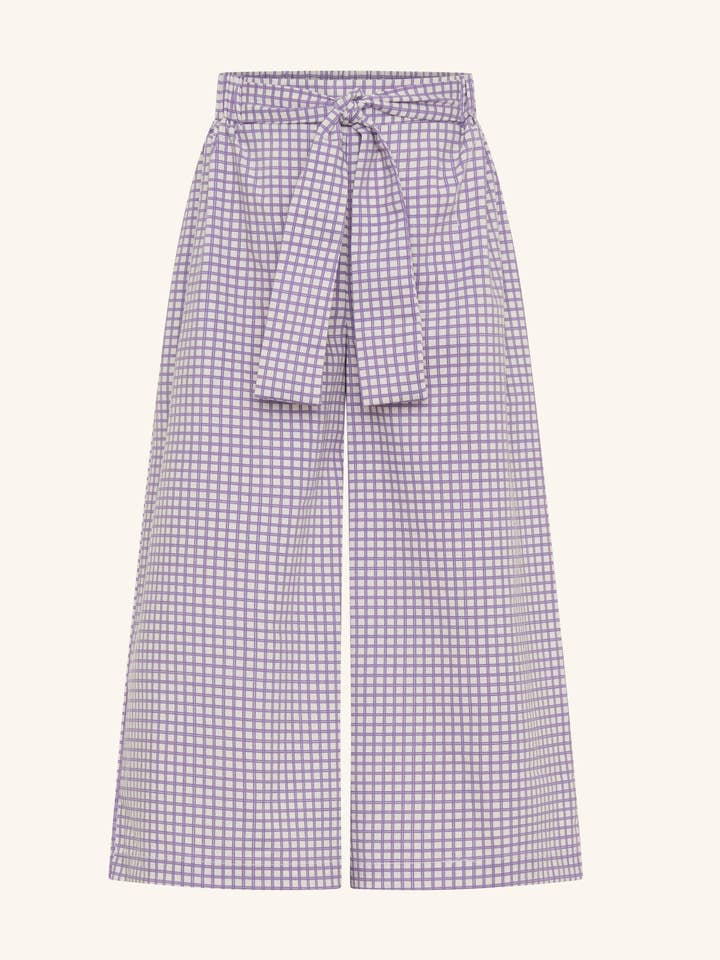 Lilac Wide Leg Sash Pant for wholesale by Tiny Tribe