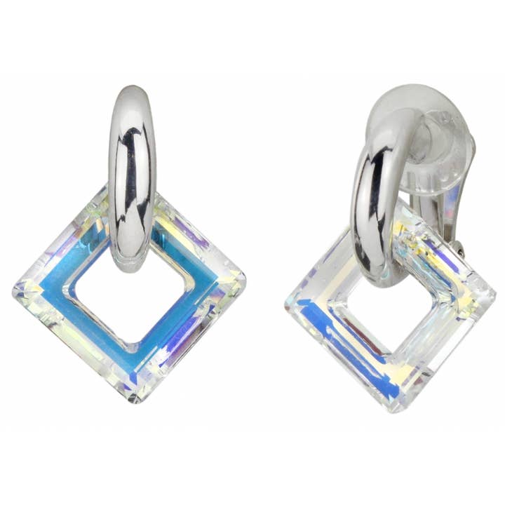 Traveller Drop örhängen - platinerade - Crystal AB för wholesale av Hollander Jewels B.V.