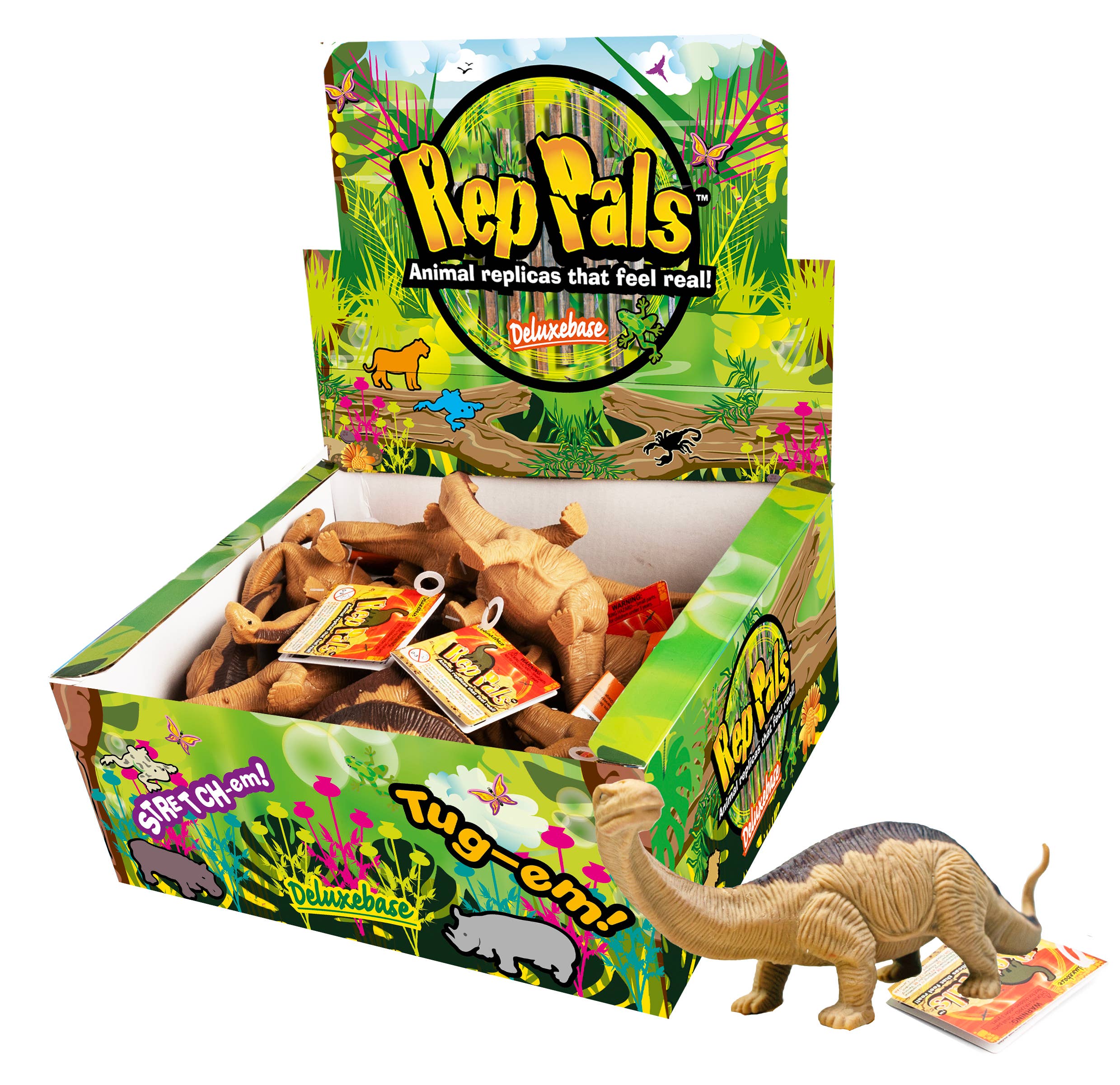 Deluxebase - Wholesale Squishy Toy - Kids & Baby - Rep Pals - Brontosaurus Stretchy Replica