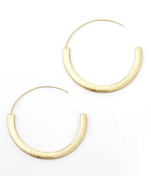 Jewelry Max - Wholesale Hoop Earrings - ( G949 ) METAL HOOP EARRING