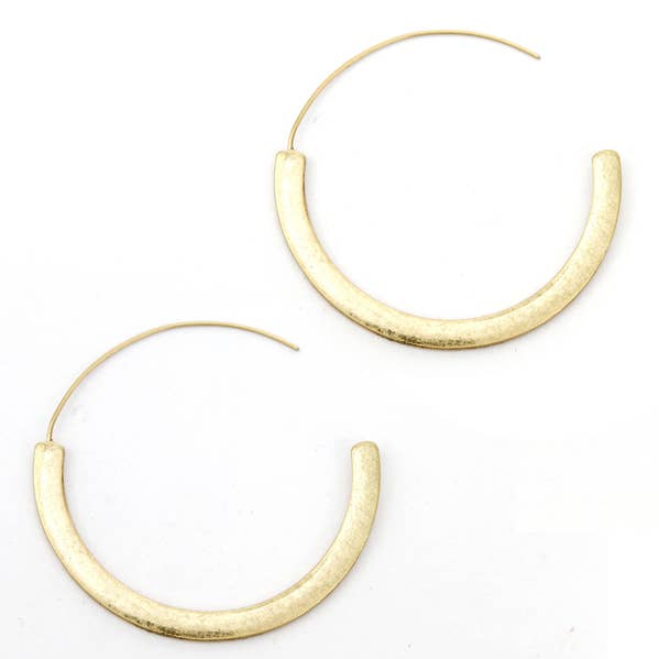 Jewelry Max - Wholesale Hoop Earrings - ( G949 ) METAL HOOP EARRING0