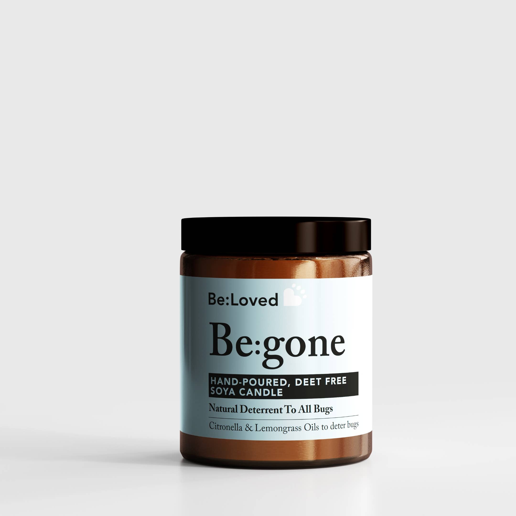 BeLoved, Natural Dog Grooming Products. – wholesale Burkljus – Be:Gone naturligt mygg- och insektsljus med citronella och citrongräs2