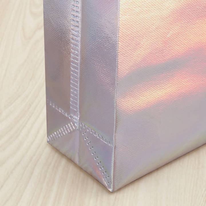 ByHome – wholesale Gift bag – 50pcs, 4 Sizes Iridescent Holographic Non-woven Gift Bag5
