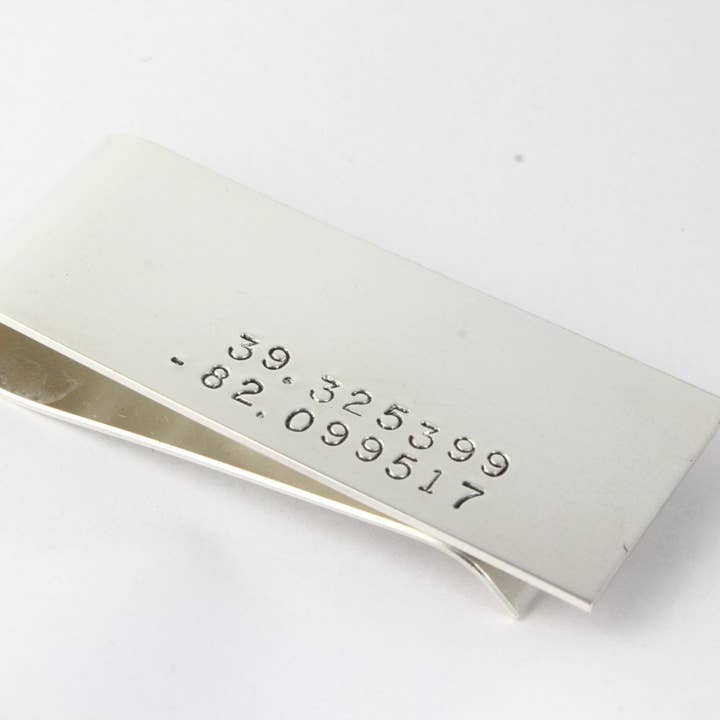 Clip para billetes personalizado de plata de ley para hombre para venta al por mayor de The Silver Diva