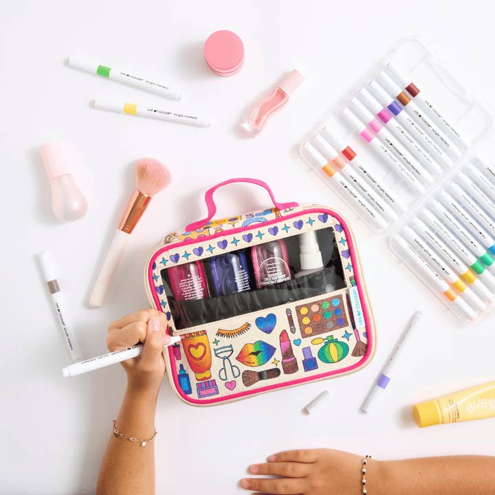 Life of Colour - Wholesale DIY Craft Kit - DIY Doodle Beauty Bag Kit2