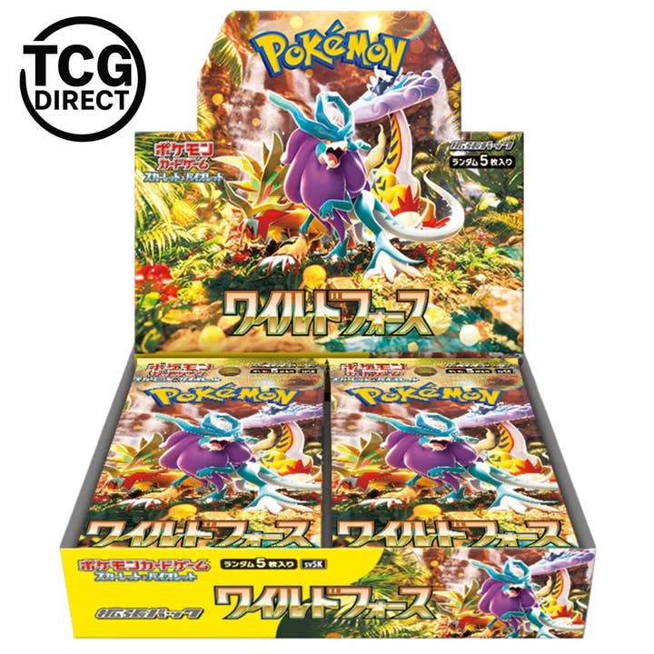 Display 30 Pokémon SV5k Wild Force Japanese boosters for wholesale by TCGDIRECT