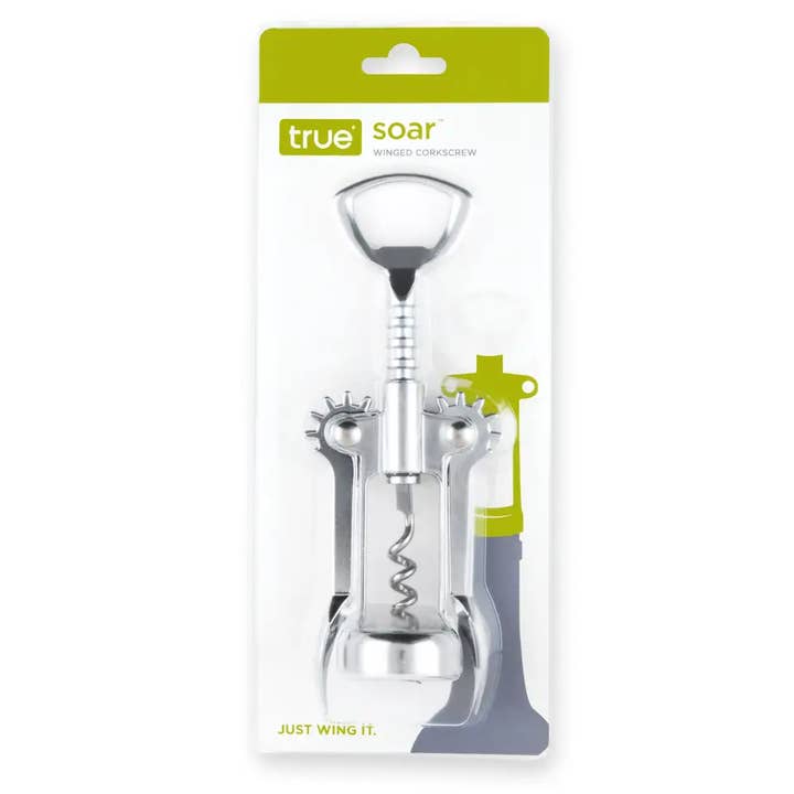 TRUE - Vente Ouvre-bouteille/tire-bouchon - Tire-bouchon ailé finition chromée Soar COULEURS ASSORTIES0