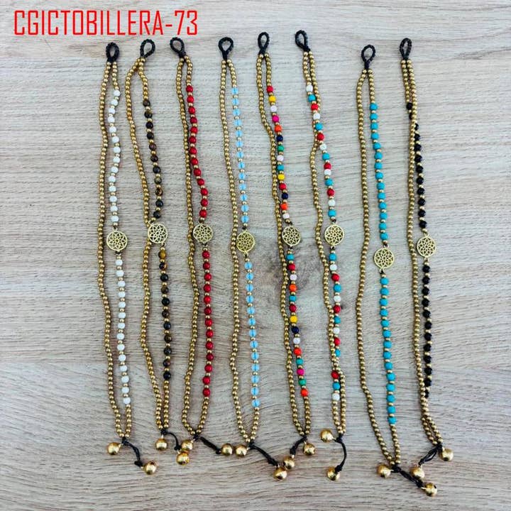 Women's Original Style Brass Anklet Bracelet for wholesale by Chenson & Gorett