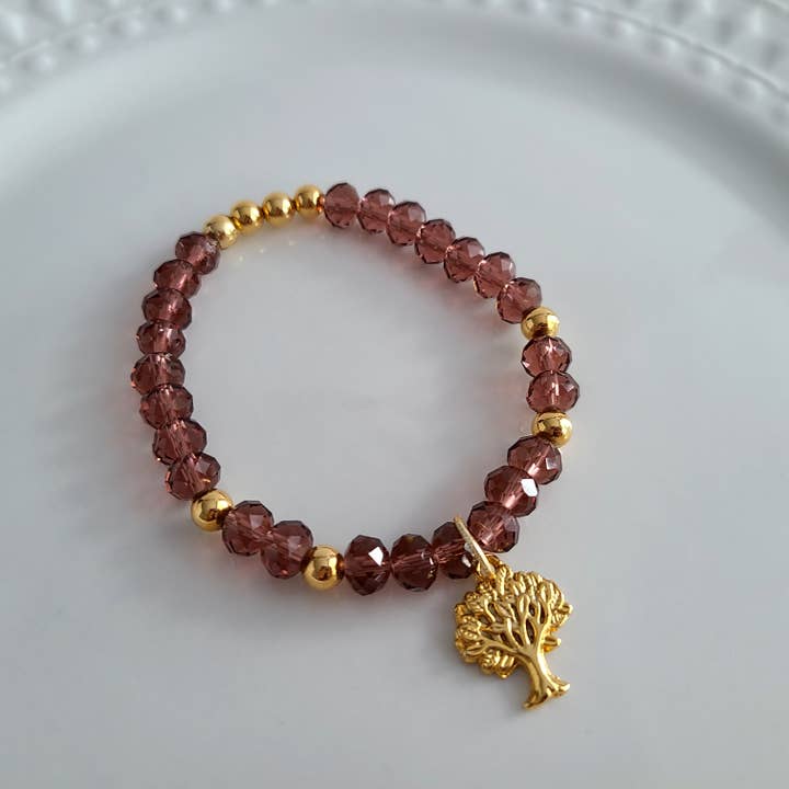 Livets træ & Murano krystal armbånd for engroshandel hos Christina Rocha Handmade Jewelry & Accessories