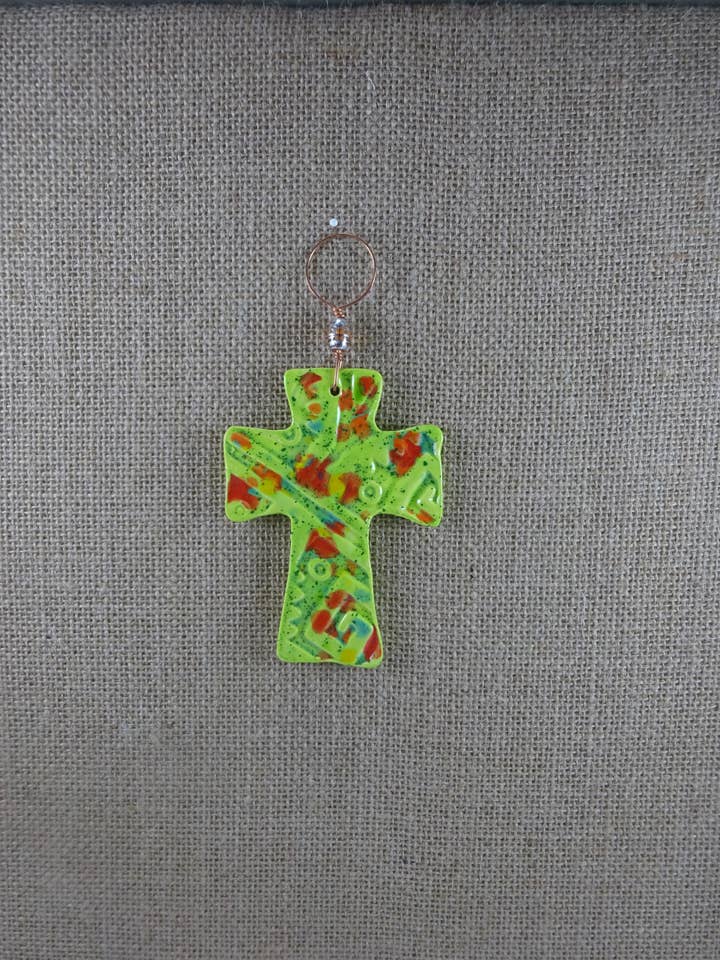 Cross LimeGreen Multi for wholesale by Melony Designs