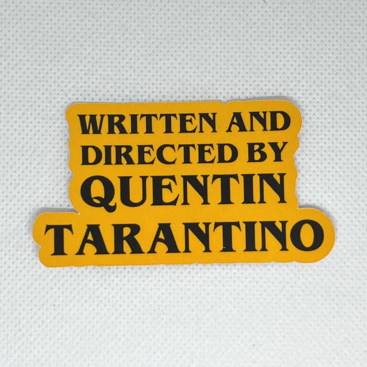 Quentin Tarantino Kuss-Cut Wasserdichter Aufkleber für den Großhandel von Literary by Ava