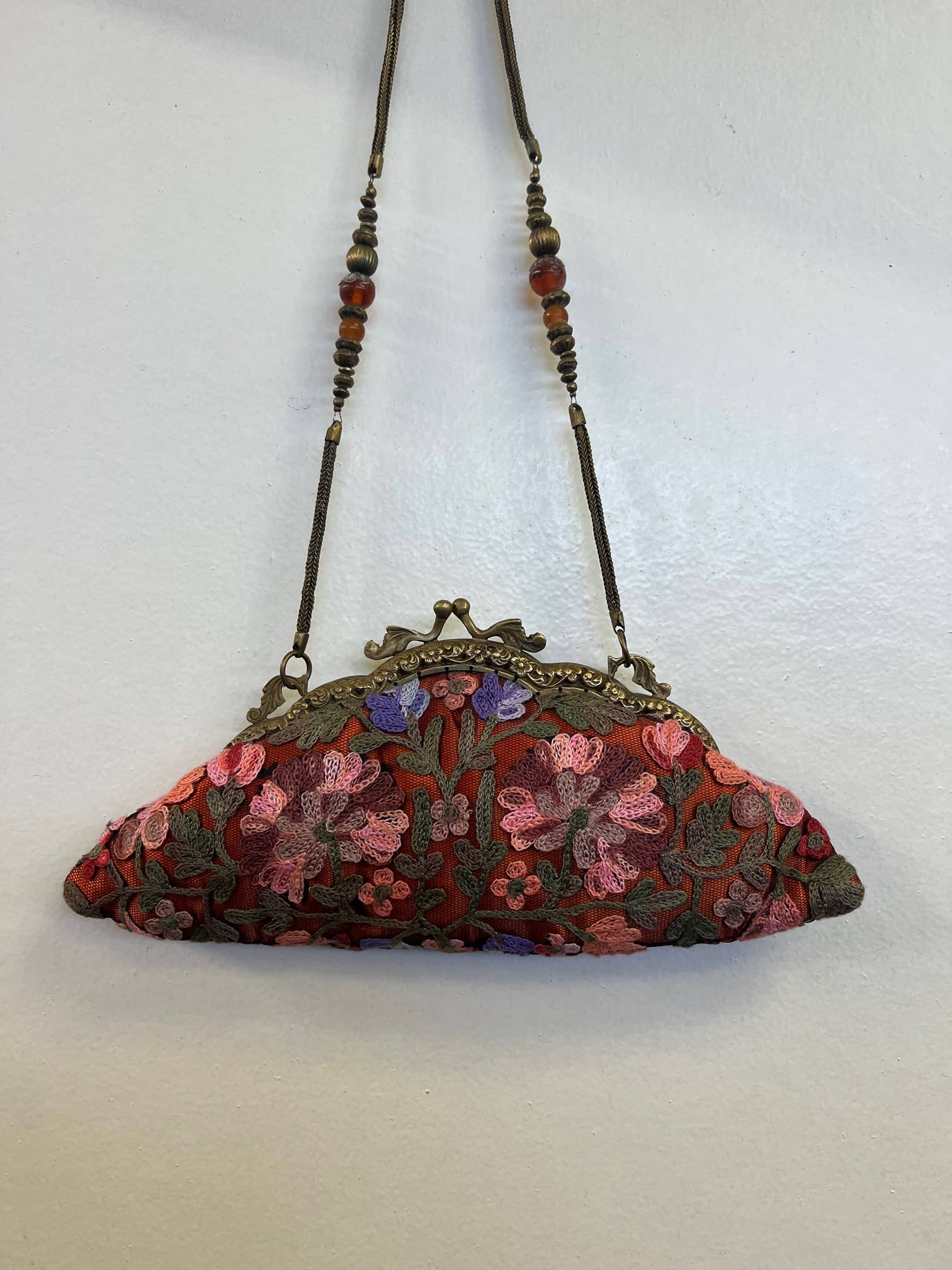 Ricki designs - Wholesale Clutch Bag - Women's - VINTAGE CREWEL EMBROIDERED CLUTCH AC 2764