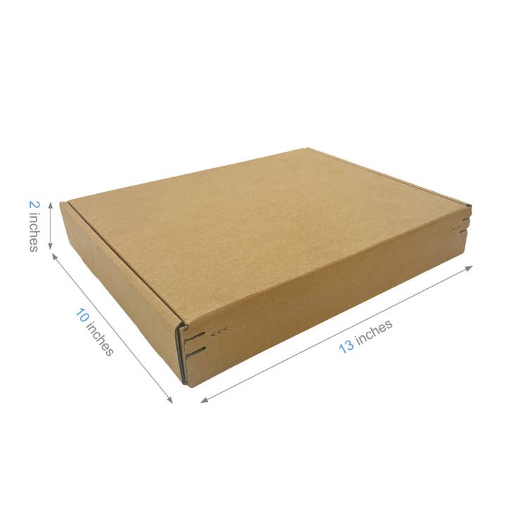 40pcs 13"x10"x2" Kraft Corrugated Paper Mailer Boxes for wholesale by Kis Paper