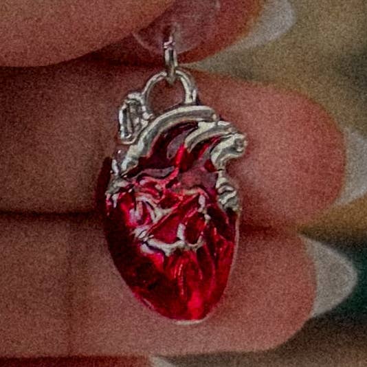 Fabled Folke - Wholesale Individual Charm/Pendant - Bleeding Heart Enamel Charm0