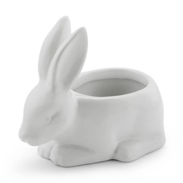 Napco - Wholesale Plant Pot - White Planter, Rabbit Item # 221380