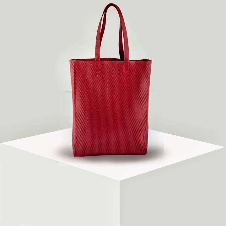 Elyousah Paris ,société SAROU - Wholesale Tote Bag - Women's - ACACIA TOTE BAG /full grain cowhide (red)3
