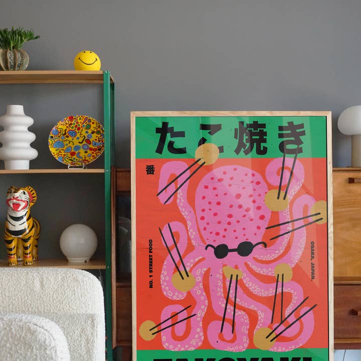 Jolly Awesome - Wholesale Art Print - TAKOYAKI Art Print - A3 Size