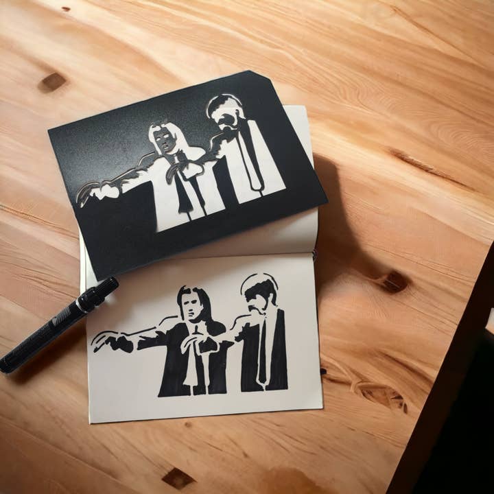 URBAN.ITY SRL - Venta al por mayor Plantilla/troqueles - Banksy Stencil in PP - Pulp Fiction